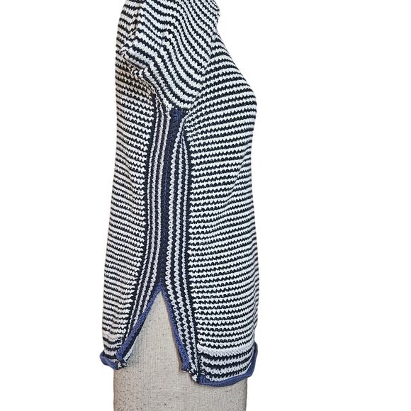 Loft Striped Cotton Sweater Size Medium - Picture 5 of 5
